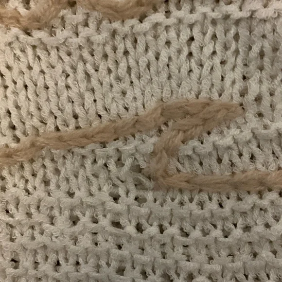 Vintage Havana Cream Sweater with Beige Script - Picture 3 of 4